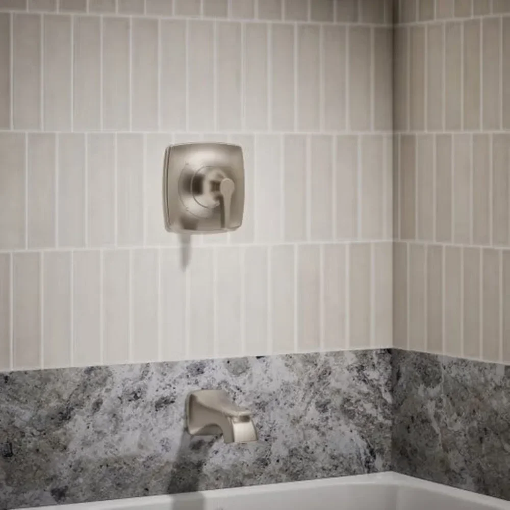 Kohler Riverly Rite-Temp Bath and Shower Kit, Brushed Nickel